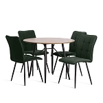 Стул обеденный Bari, велюр, 46х55х89, Deep Forest (изумруд) | изображение 8