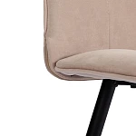 Стул обеденный Bari, ткань велюр, 46х55х89, молочный/черный, (Porsche 2) | изображение 7