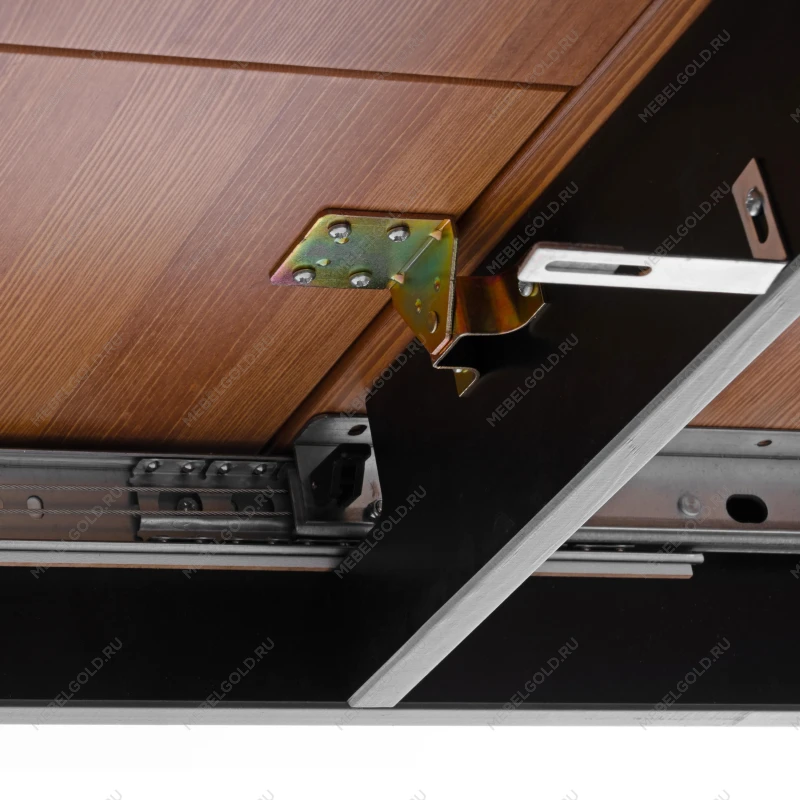 Стол Соната Люкс раздвижной/Sonata Lux extension table, массив сосны, антик/чёрный, 120-(150)х75х75 см | изображение 9