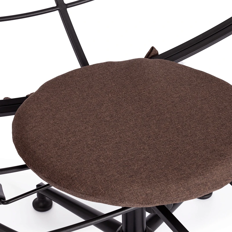 Кресло CLOUDE, рогожка/металл, 97х98х90-96см, коричневый, 3М7-147 | изображение 11