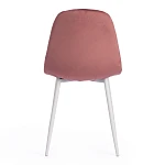 Стул BREEZE (mod. 4724), Велюр/металл, 44 х 53 х 87 см, Coral (коралловый) HLR44 / белый | изображение 3