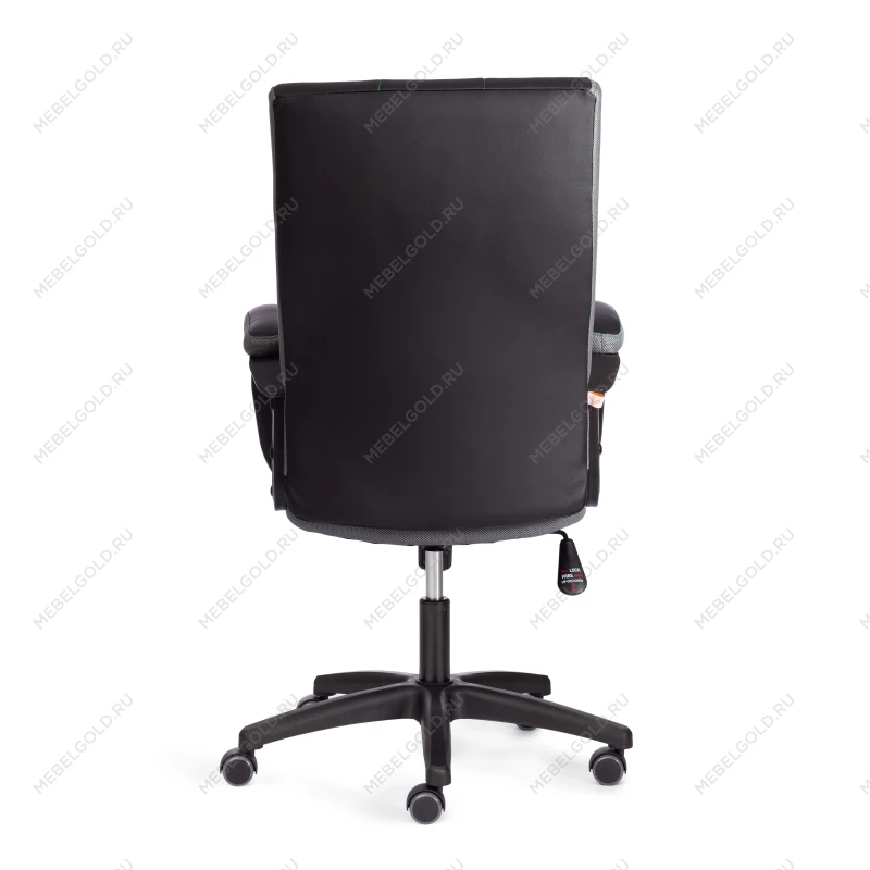 Кресло TRENDY (22), кож/зам/ткань, черный/серый, 36-6/12 | изображение 3