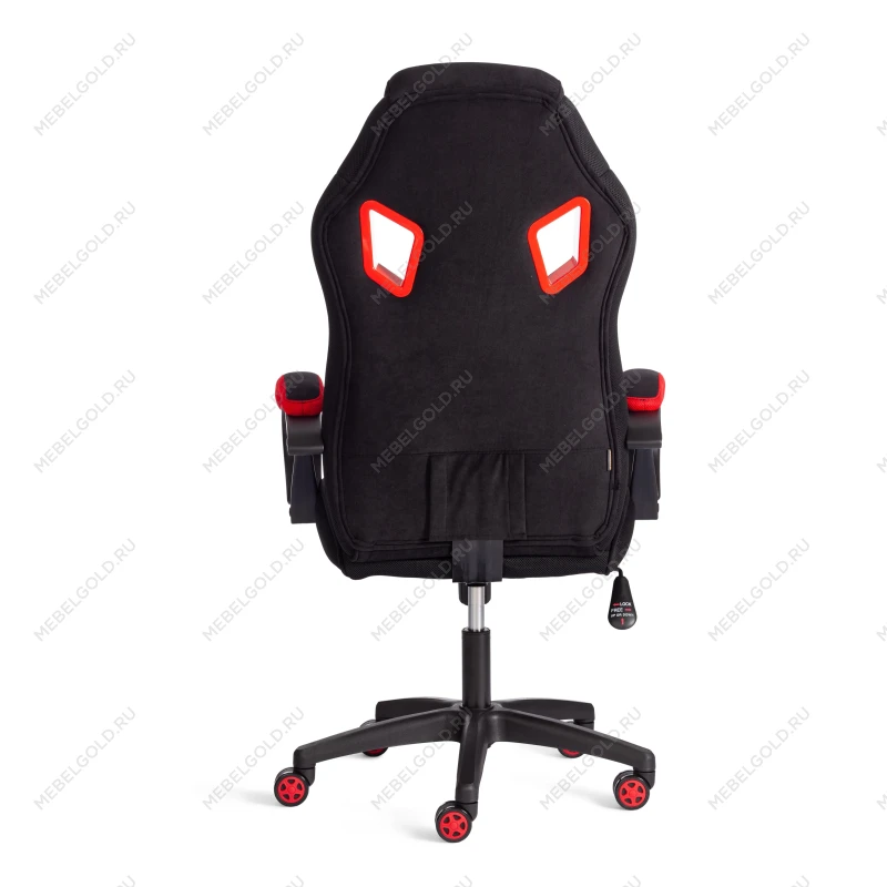 Кресло PILOT (24), флок/ткань, черный/черный/красный, 35/TW-08/TW-11 | изображение 3