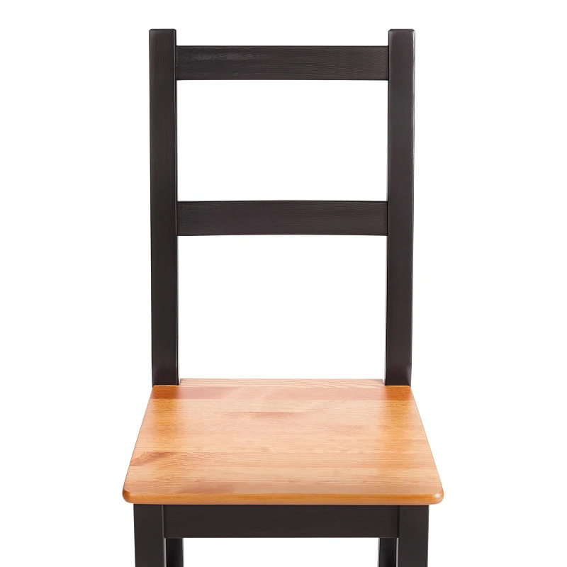 Стул Соната/Sonata chair, массив сосны, 41х50х95 см, антик/чёрный | изображение 5
