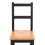 Стул Соната/Sonata chair, массив сосны, 41х50х95 см, антик/чёрный | изображение 5