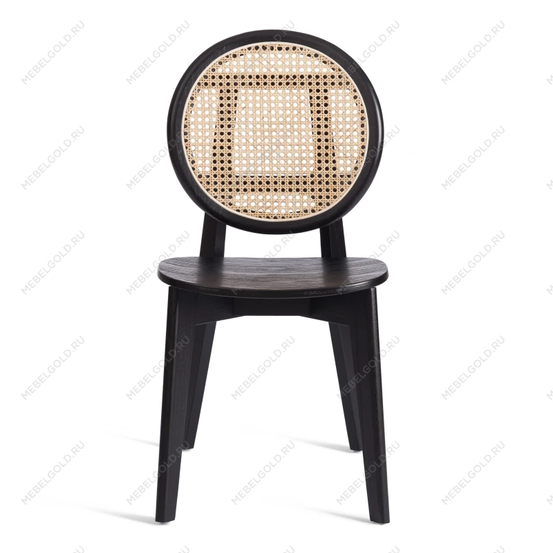 Стул FENRIR, дерево вяз, 42х45х85 см, черный | изображение 4