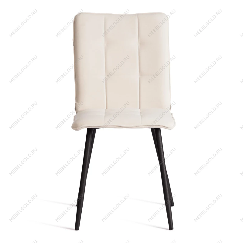 Стул обеденный Bari, LT, велюр, молочный/черный, 4, 41х55х89 см | изображение 4