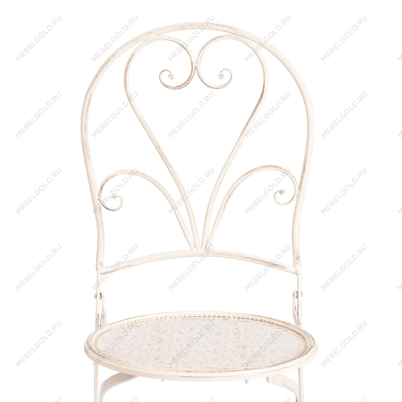 Стул Love Chair (PL08-11140), стальной сплав, античный белый, 40х47,5х94 см | изображение 6