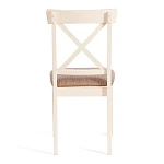 Стул Гольфи 2/Golfi 2, дерево гевея, 45*51*94, ivory white, ткань кор.-зол. (1505-9) | изображение 3