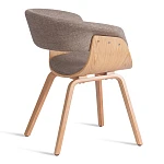 Стул VIMTA (mod.8021), дерево / ткань, 69х56х77 см, натуральный/бежевый, Aimcasa 5 | изображение 2