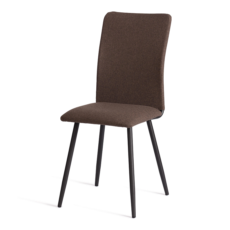 Стул обеденный La Rousse, NEW, ткань рогожка, коричневый/черный, 3М7-147, 45x55x93 см