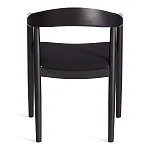 Стул BALDUR, дерево вяз/ткань лен, черный/черный лен, 49х52х76,5 см | изображение 3