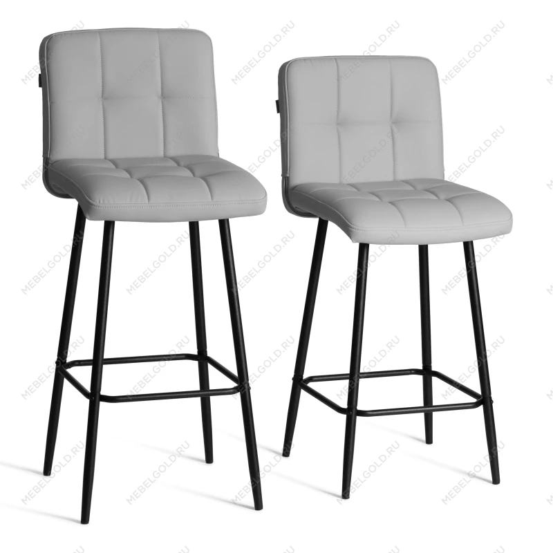 Полубарный стул Medeo/Медео, экокожа, бежевый, 42х56х102 см | изображение 14