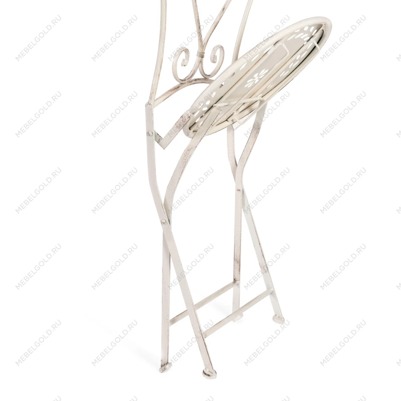 Комплект (стол + 2 стула) Secret de Maison Monique (mod. PL08-6241.6242), металл, стол:62*73, стул: 48*40*93, Античный белый (Antique White) | изображение 6