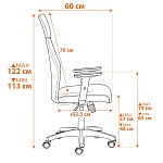 Кресло PRACTIC PLT, ткань/кож/зам, черный, TW-11 / W-11 / 36-6 | изображение 16