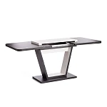 Стол обеденный VOX раздвижной, ЛДСП, 132-172x85x75,5 см, Мрамор черный/Белый | изображение 5