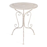 Комплект (стол + 2 стула) Secret de Maison Monique (mod. PL08-6241.6242), металл, стол:62*73, стул: 48*40*93, Античный белый (Antique White) | изображение 1