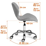 Кресло SELFI, велюр Clermon, малахит, 089 | изображение 13